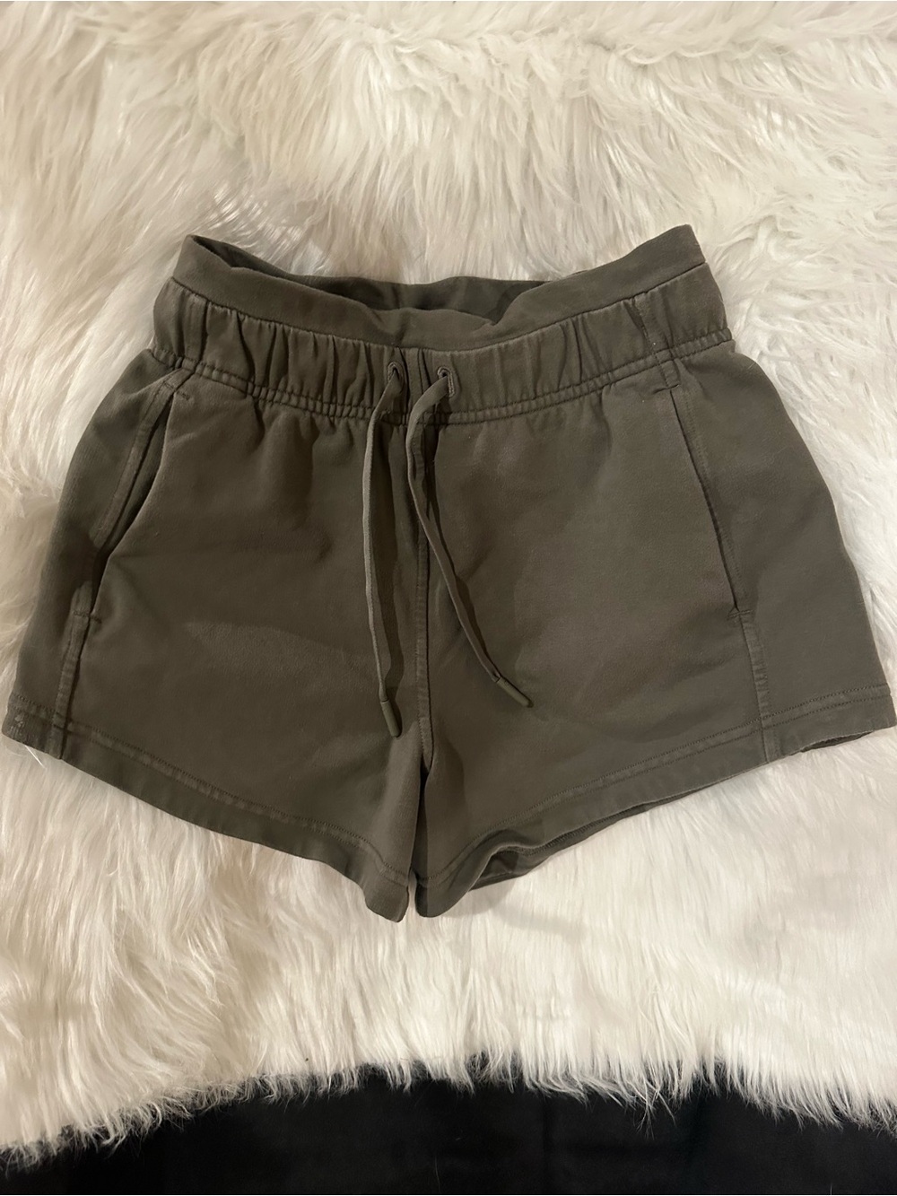 lululemon athletica Olive Drawstring Athletic Shorts